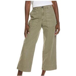 Velvet by Graham & Spencer Womens MYA Cotton Canvas Pants Axe Green